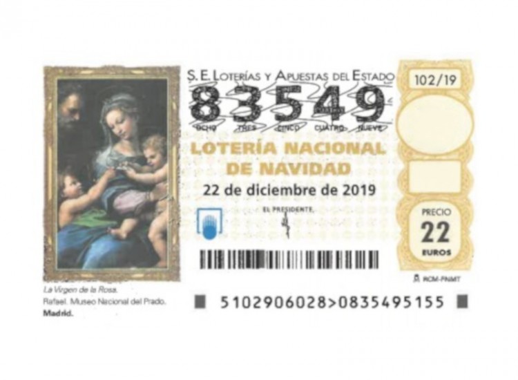 Lotería sorteo de Navidad 2019 A.D. Colmenar Viejo