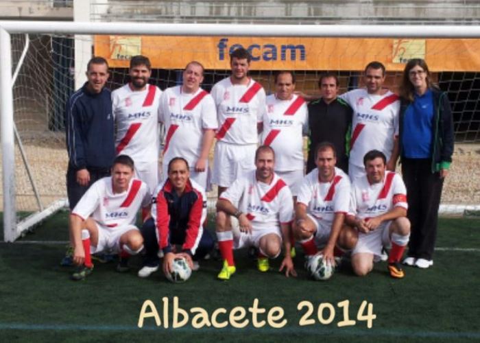 Ex-jugadores de la ADCV en el Campeonato de España de futbol 7