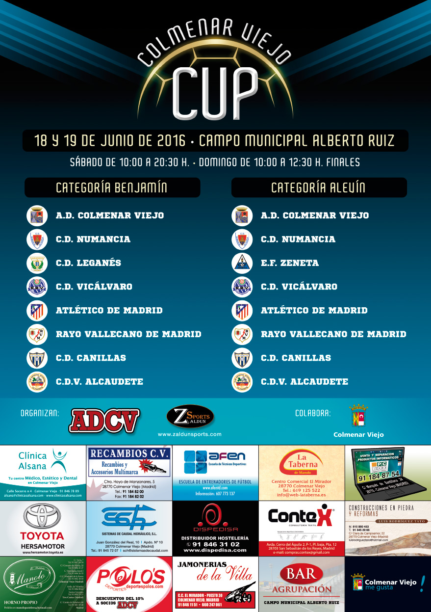 Cartel I Colmenar Viejo Cup 2016
